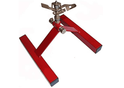 Heavy-duty fire sprinkler test stand with adjustable nozzle attachment, designed for testing wildfire prevention equipment. Suitable for homeowners and ranchers in Central Oregon, Wildfire Watchdog offers advanced wildfire detection and suppression systems.