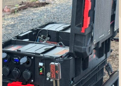 Auto wildfire sprinkler system with roof, eave, and ground coverage, controlled by ESP32/ESP8266, for remote monitoring and alerts through TagoIO, designed for homeowners and ranch owners in Central Oregon.