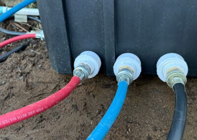 Flexible, durable fire suppression system with ground, roof, and eave sprinklers installed outside a building, controlled by ESP32/ESP8266 microcontrollers, for homeowners and ranch owners in Central Oregon.